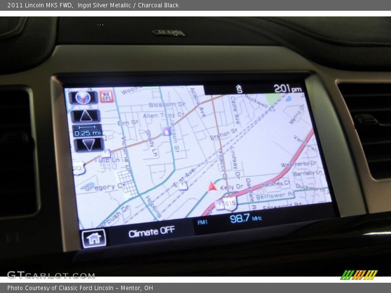 Ingot Silver Metallic / Charcoal Black 2011 Lincoln MKS FWD