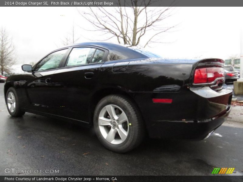 Pitch Black / Black/Light Frost Beige 2014 Dodge Charger SE