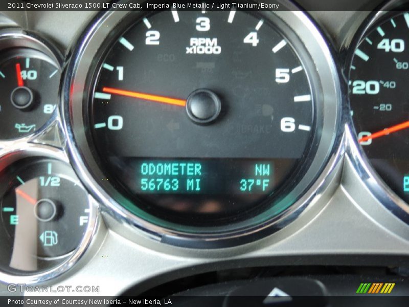Imperial Blue Metallic / Light Titanium/Ebony 2011 Chevrolet Silverado 1500 LT Crew Cab