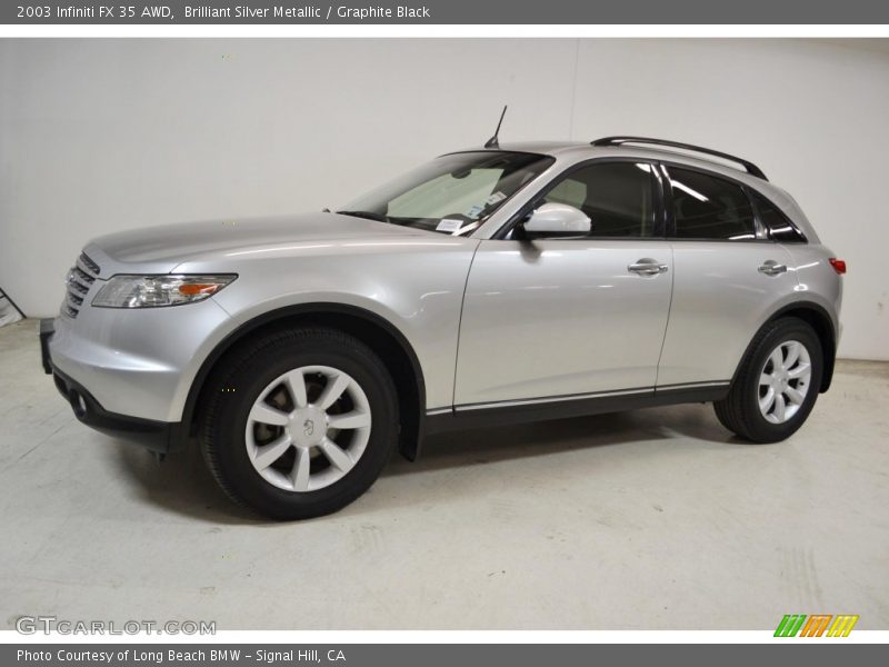 Brilliant Silver Metallic / Graphite Black 2003 Infiniti FX 35 AWD