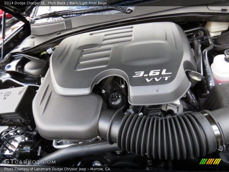 Pitch Black / Black/Light Frost Beige 2014 Dodge Charger SE