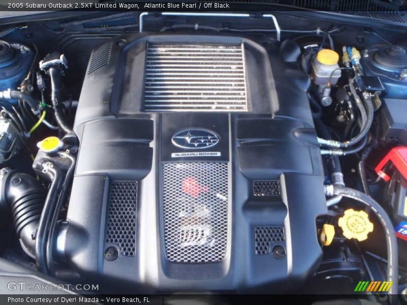 Atlantic Blue Pearl / Off Black 2005 Subaru Outback 2.5XT Limited Wagon