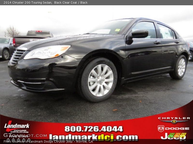 Black Clear Coat / Black 2014 Chrysler 200 Touring Sedan