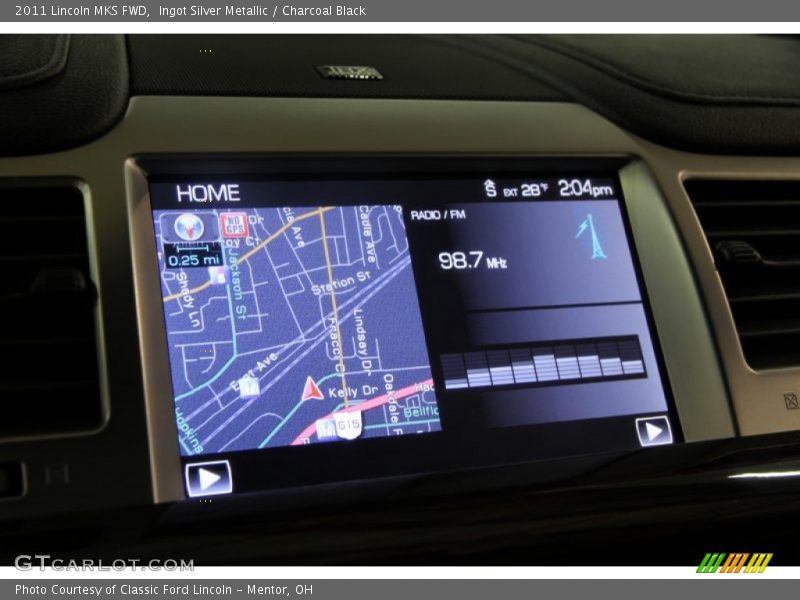Ingot Silver Metallic / Charcoal Black 2011 Lincoln MKS FWD