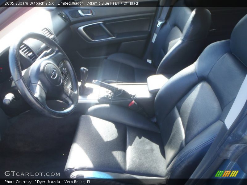 Atlantic Blue Pearl / Off Black 2005 Subaru Outback 2.5XT Limited Wagon