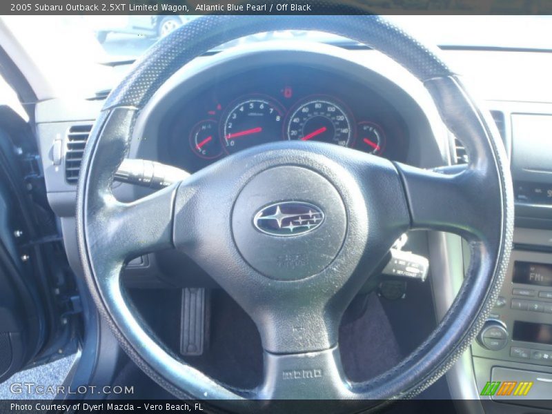 Atlantic Blue Pearl / Off Black 2005 Subaru Outback 2.5XT Limited Wagon