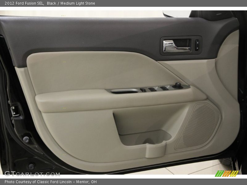 Black / Medium Light Stone 2012 Ford Fusion SEL