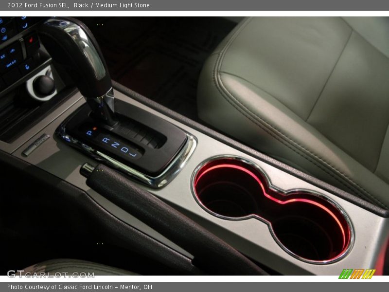 Black / Medium Light Stone 2012 Ford Fusion SEL