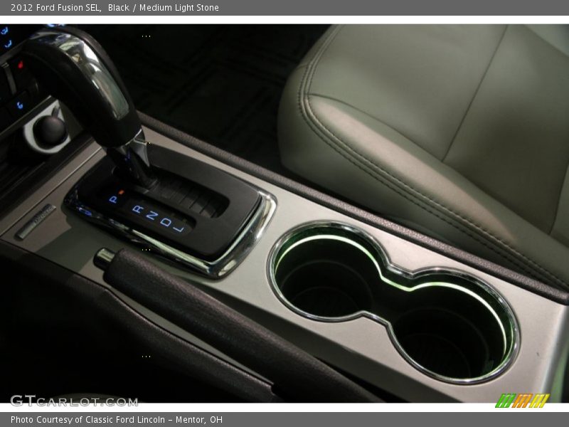 Black / Medium Light Stone 2012 Ford Fusion SEL