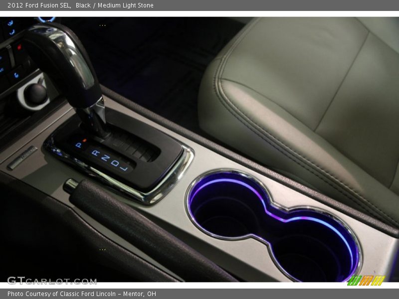 Black / Medium Light Stone 2012 Ford Fusion SEL