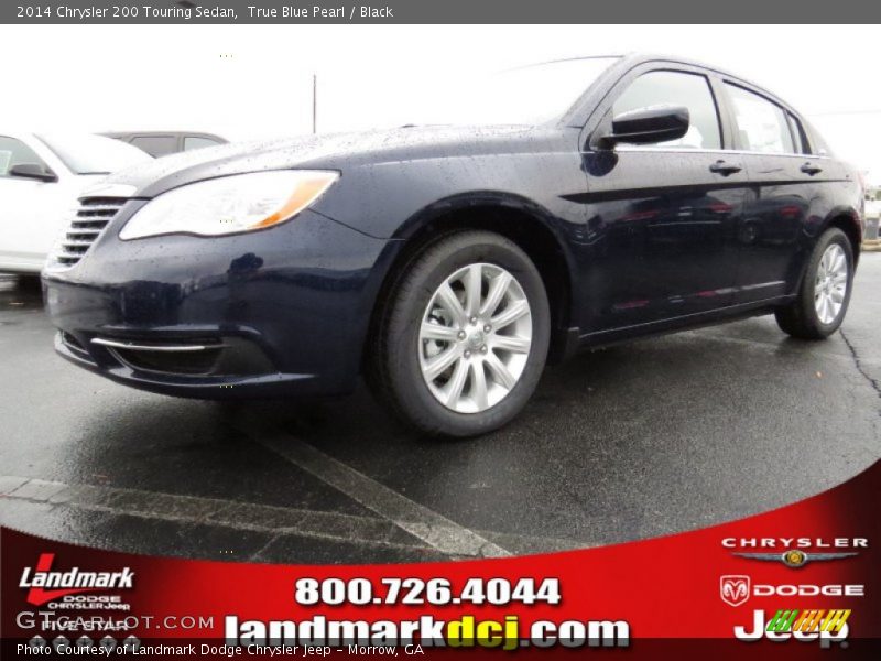 True Blue Pearl / Black 2014 Chrysler 200 Touring Sedan