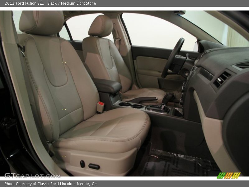 Black / Medium Light Stone 2012 Ford Fusion SEL