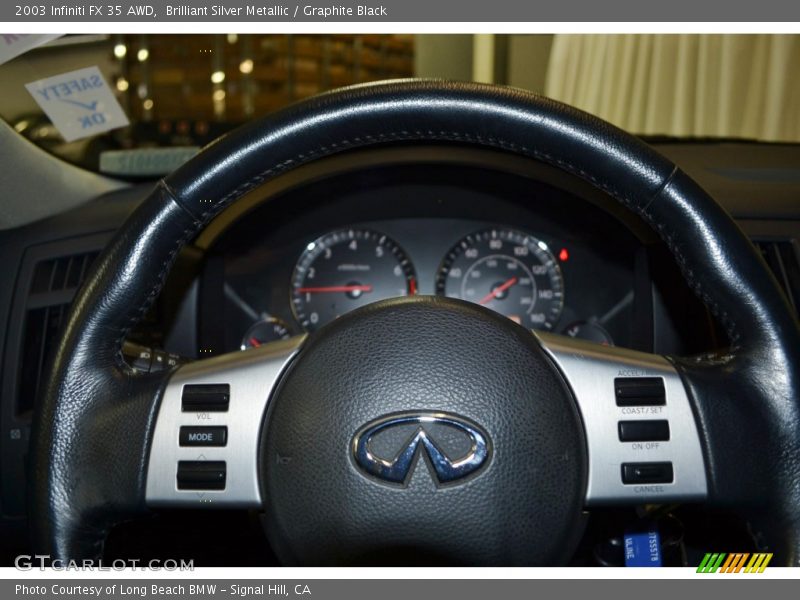 Brilliant Silver Metallic / Graphite Black 2003 Infiniti FX 35 AWD