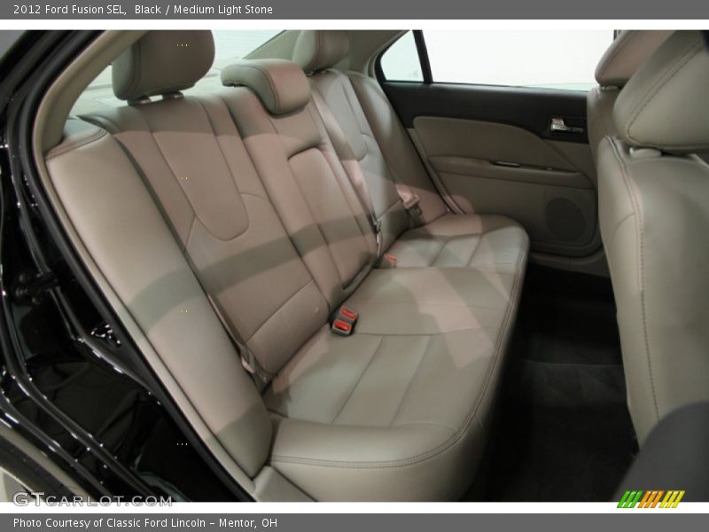 Black / Medium Light Stone 2012 Ford Fusion SEL
