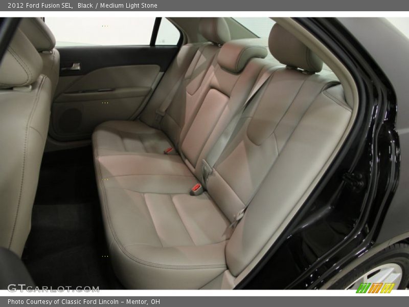 Black / Medium Light Stone 2012 Ford Fusion SEL