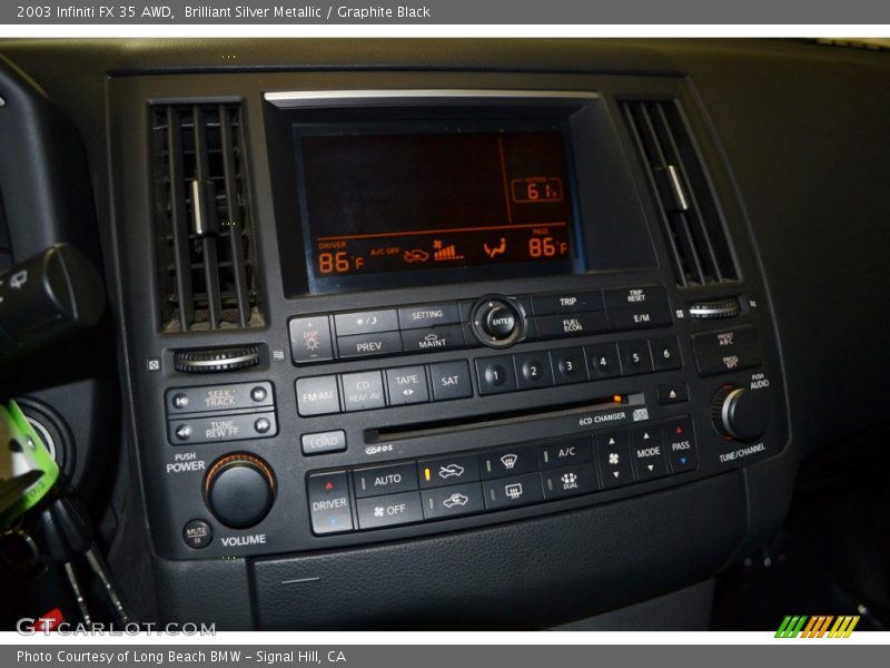 Brilliant Silver Metallic / Graphite Black 2003 Infiniti FX 35 AWD