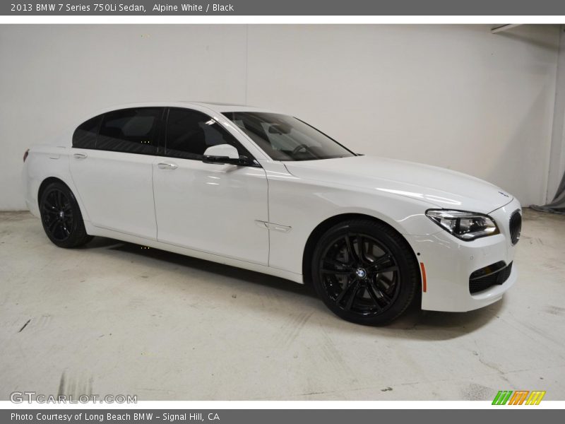 Alpine White / Black 2013 BMW 7 Series 750Li Sedan