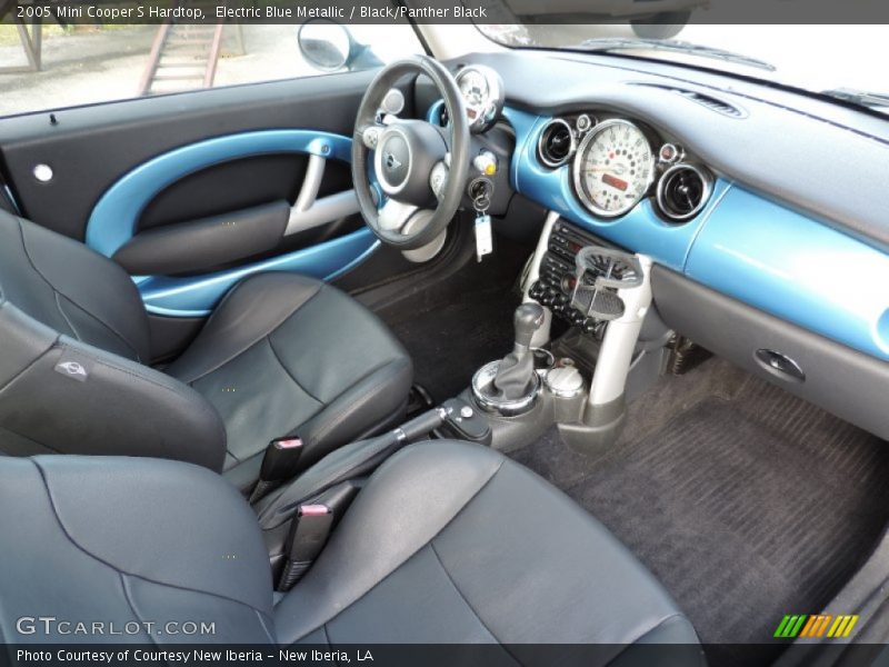 Electric Blue Metallic / Black/Panther Black 2005 Mini Cooper S Hardtop