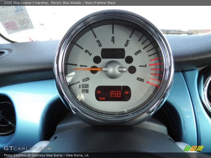 Electric Blue Metallic / Black/Panther Black 2005 Mini Cooper S Hardtop