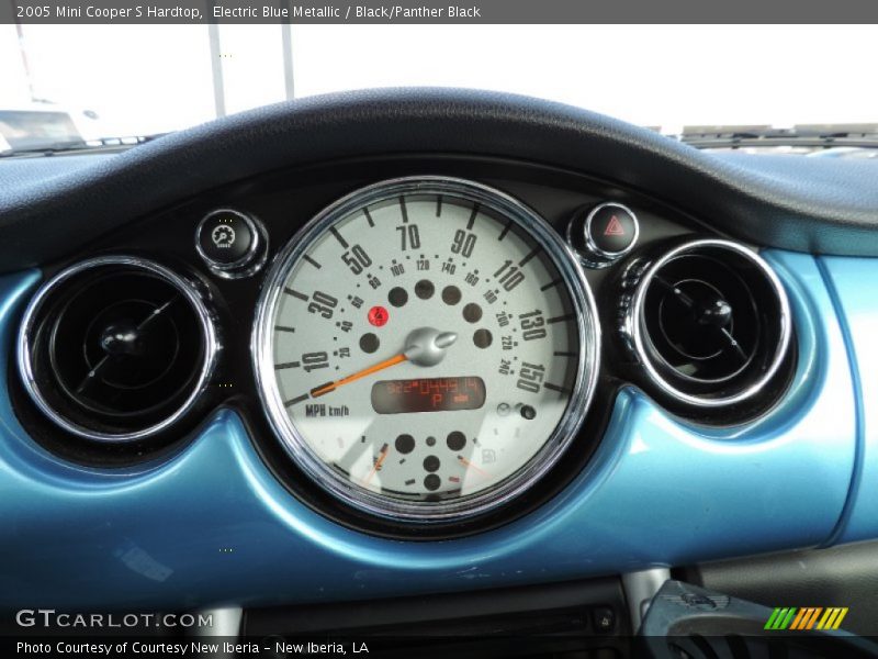 Electric Blue Metallic / Black/Panther Black 2005 Mini Cooper S Hardtop