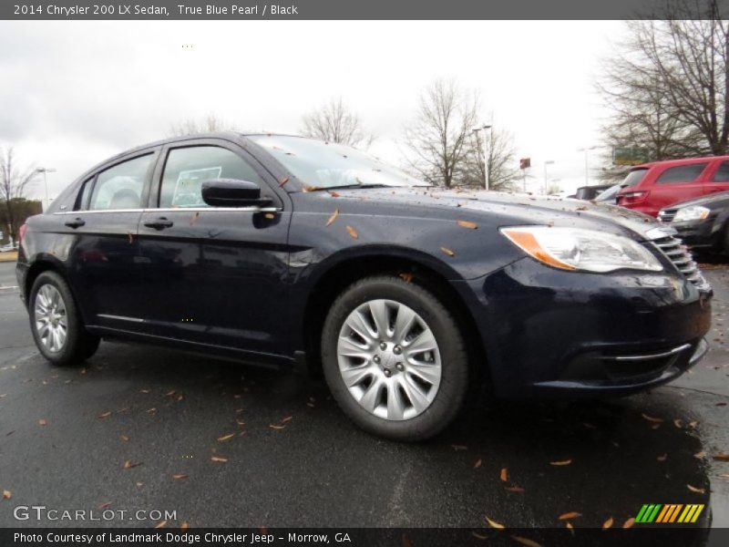 True Blue Pearl / Black 2014 Chrysler 200 LX Sedan