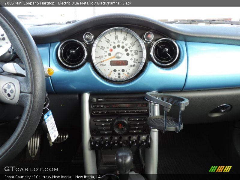 Electric Blue Metallic / Black/Panther Black 2005 Mini Cooper S Hardtop
