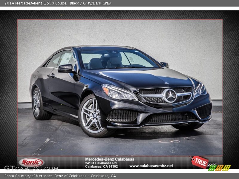 Black / Gray/Dark Gray 2014 Mercedes-Benz E 550 Coupe