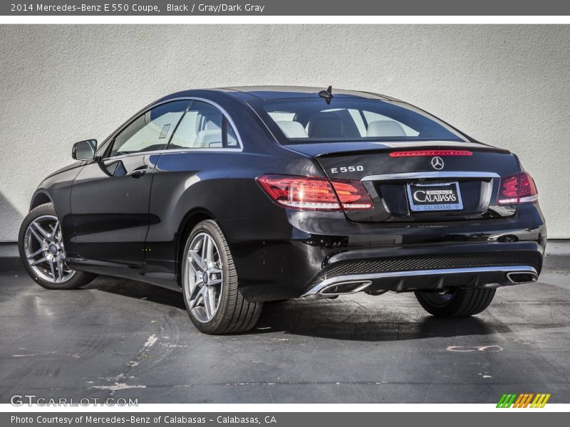 Black / Gray/Dark Gray 2014 Mercedes-Benz E 550 Coupe