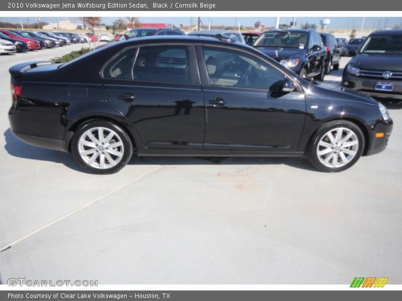 Black / Cornsilk Beige 2010 Volkswagen Jetta Wolfsburg Edition Sedan