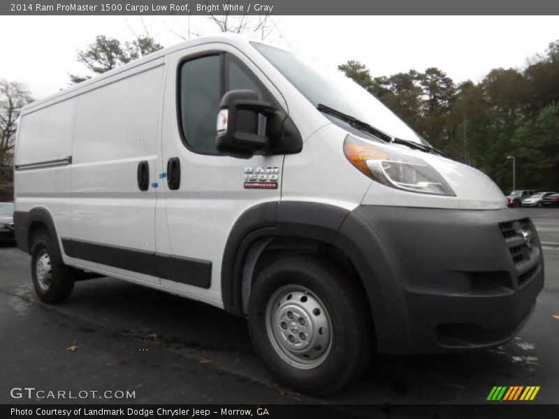 Bright White / Gray 2014 Ram ProMaster 1500 Cargo Low Roof