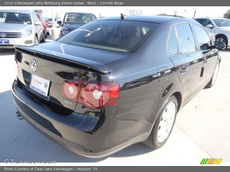Black / Cornsilk Beige 2010 Volkswagen Jetta Wolfsburg Edition Sedan