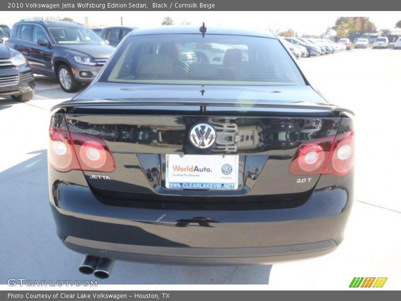 Black / Cornsilk Beige 2010 Volkswagen Jetta Wolfsburg Edition Sedan