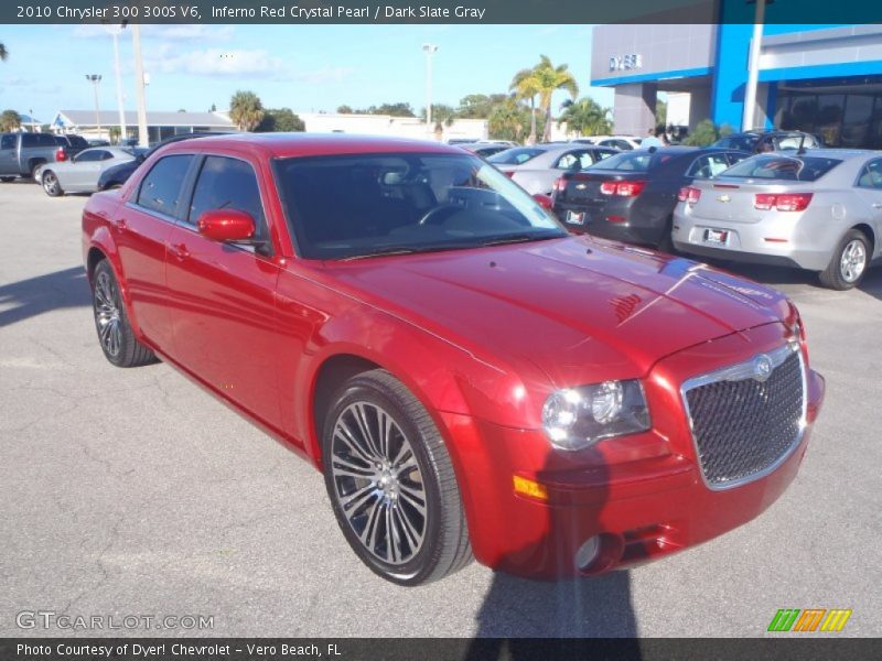 Inferno Red Crystal Pearl / Dark Slate Gray 2010 Chrysler 300 300S V6