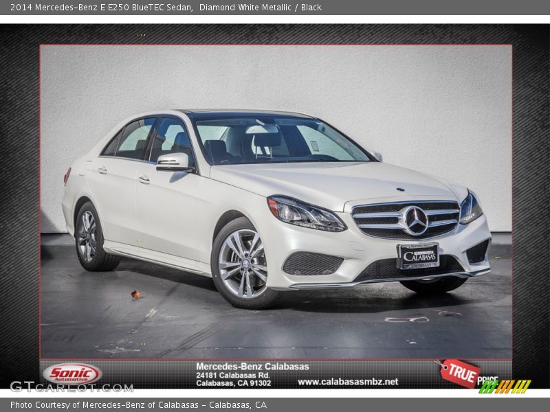 Diamond White Metallic / Black 2014 Mercedes-Benz E E250 BlueTEC Sedan