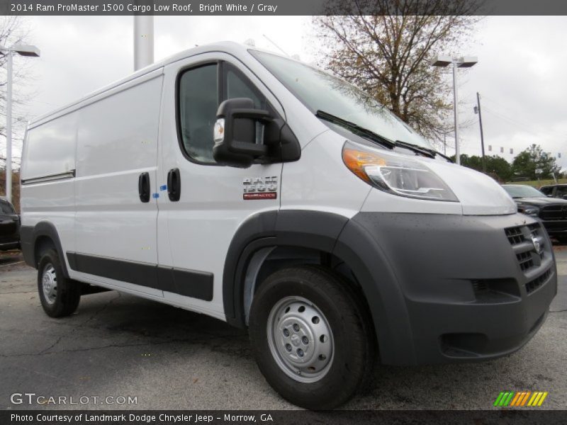 Bright White / Gray 2014 Ram ProMaster 1500 Cargo Low Roof