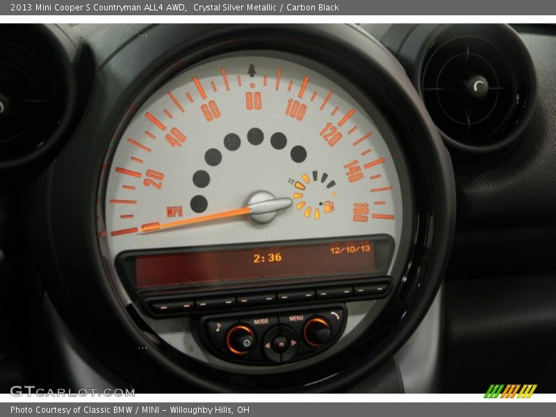 Crystal Silver Metallic / Carbon Black 2013 Mini Cooper S Countryman ALL4 AWD