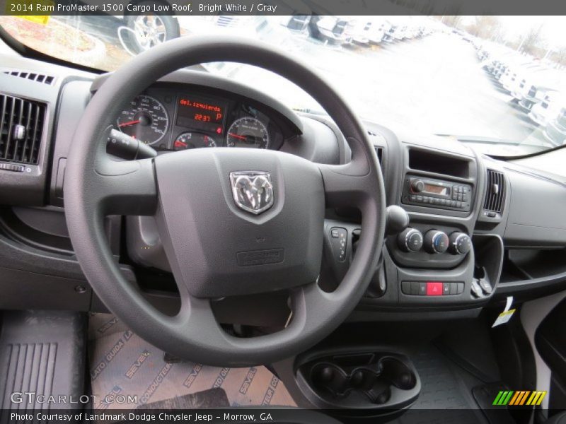 Bright White / Gray 2014 Ram ProMaster 1500 Cargo Low Roof