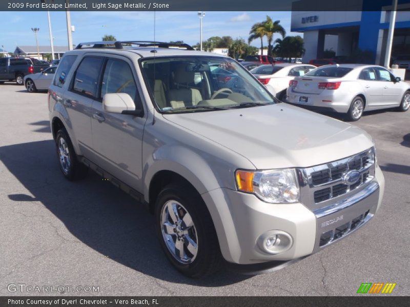 Light Sage Metallic / Stone 2009 Ford Escape Limited