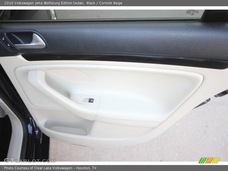 Black / Cornsilk Beige 2010 Volkswagen Jetta Wolfsburg Edition Sedan