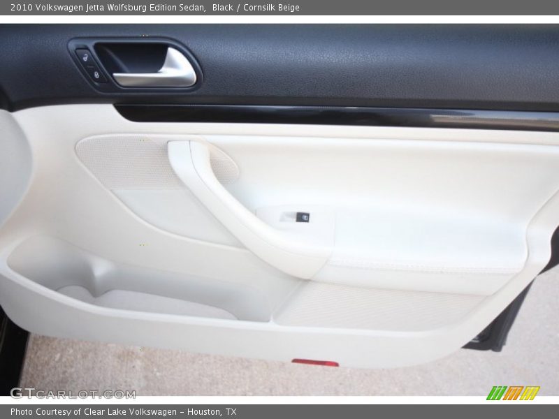 Black / Cornsilk Beige 2010 Volkswagen Jetta Wolfsburg Edition Sedan
