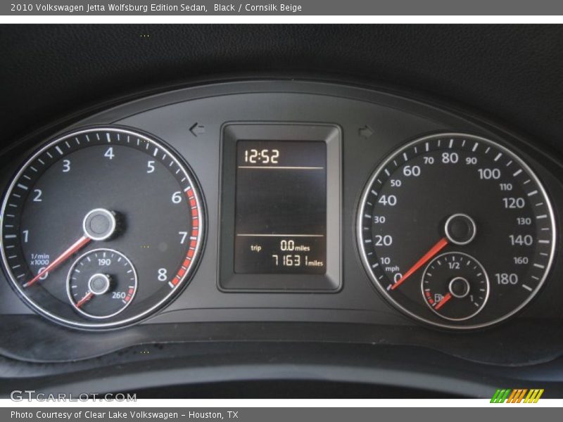 Black / Cornsilk Beige 2010 Volkswagen Jetta Wolfsburg Edition Sedan