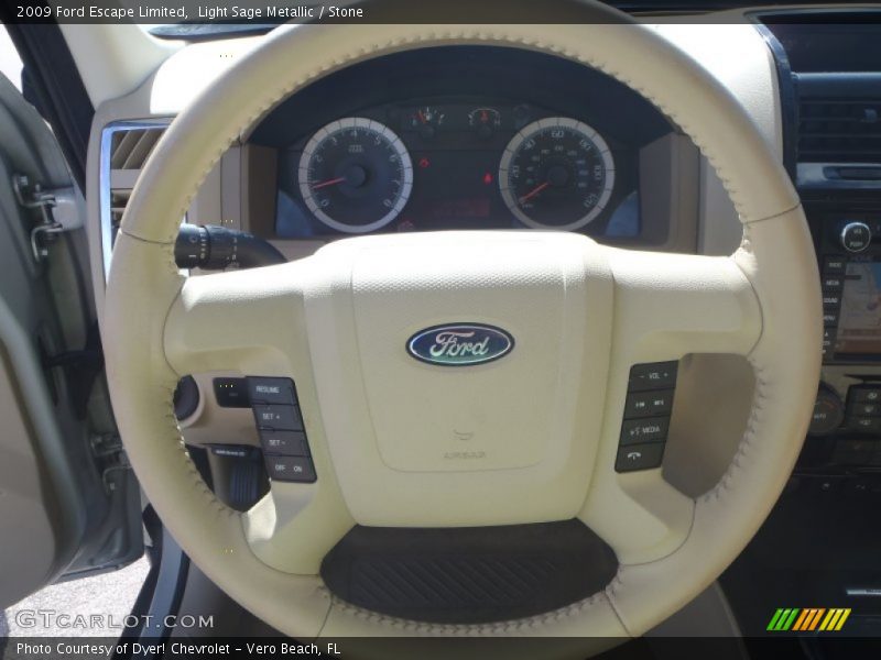Light Sage Metallic / Stone 2009 Ford Escape Limited