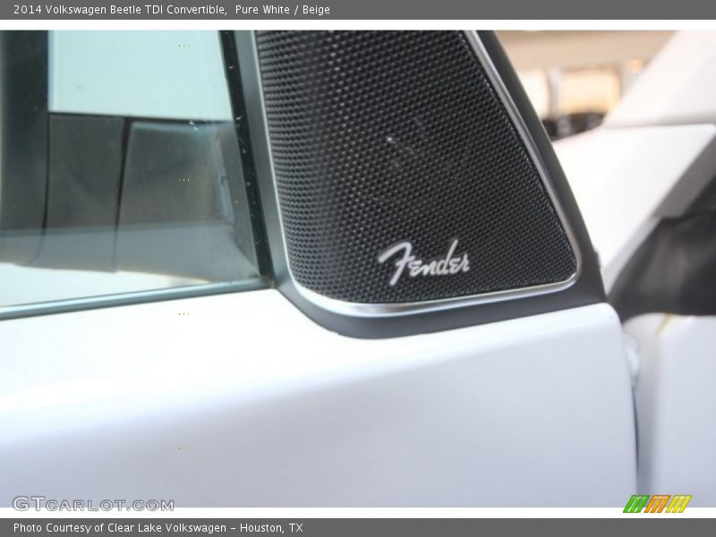 Pure White / Beige 2014 Volkswagen Beetle TDI Convertible