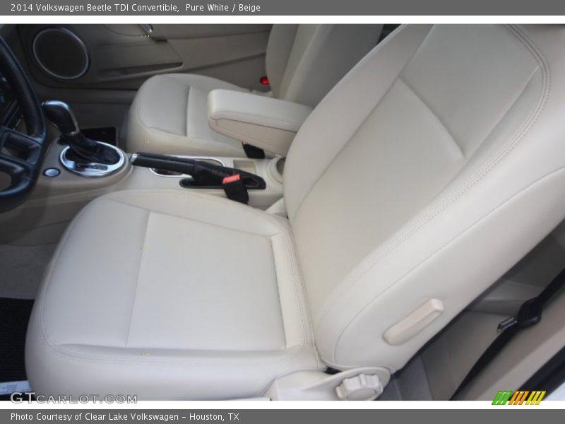 Pure White / Beige 2014 Volkswagen Beetle TDI Convertible