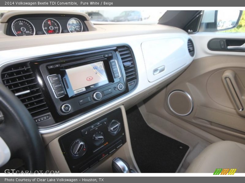 Pure White / Beige 2014 Volkswagen Beetle TDI Convertible