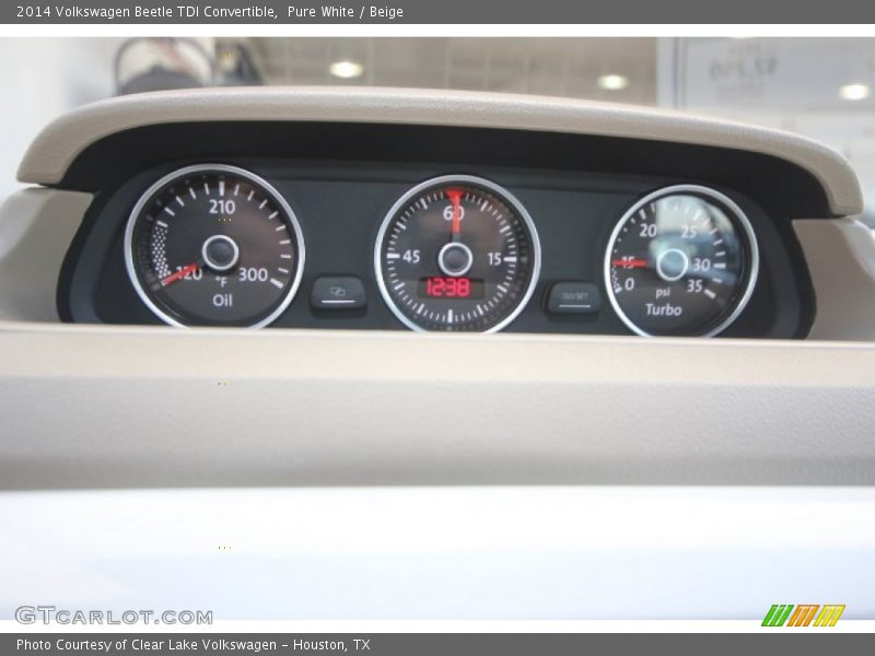 Pure White / Beige 2014 Volkswagen Beetle TDI Convertible
