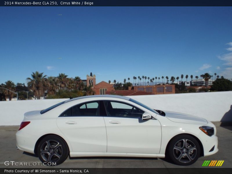 Cirrus White / Beige 2014 Mercedes-Benz CLA 250