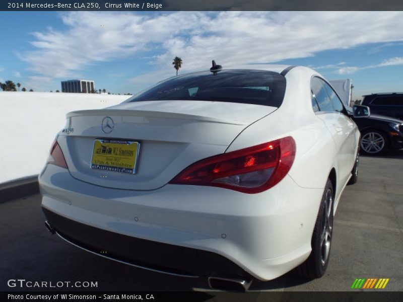 Cirrus White / Beige 2014 Mercedes-Benz CLA 250