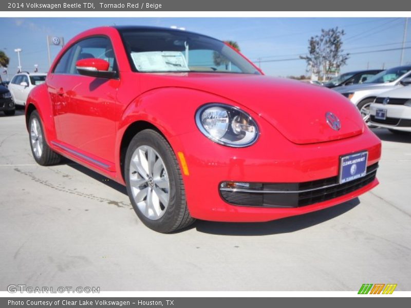 Tornado Red / Beige 2014 Volkswagen Beetle TDI