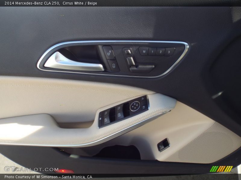Cirrus White / Beige 2014 Mercedes-Benz CLA 250